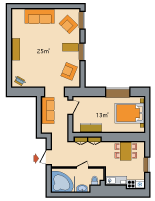 План апартаментов и квартир в Санкт-Петербурге